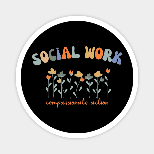 Social Work Retro Magnet by Cmmndo_Sev